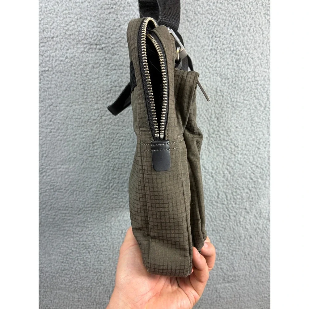 Jack Spade Briefcase Messenger Bag Mens Olive Green Nylon Laptop Commuter Work